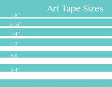Load image into Gallery viewer, 6 Roll Art Tape Assortment (1/8&quot;, 3/16&quot;, 1/4&quot;, 1/2&quot;, 5/8&quot;, 3/4&quot;)
