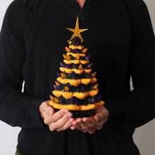 Load image into Gallery viewer, Orange Halloween Ceramic Christmas Tree
