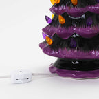 Purple Halloween Ceramic Christmas Tree
