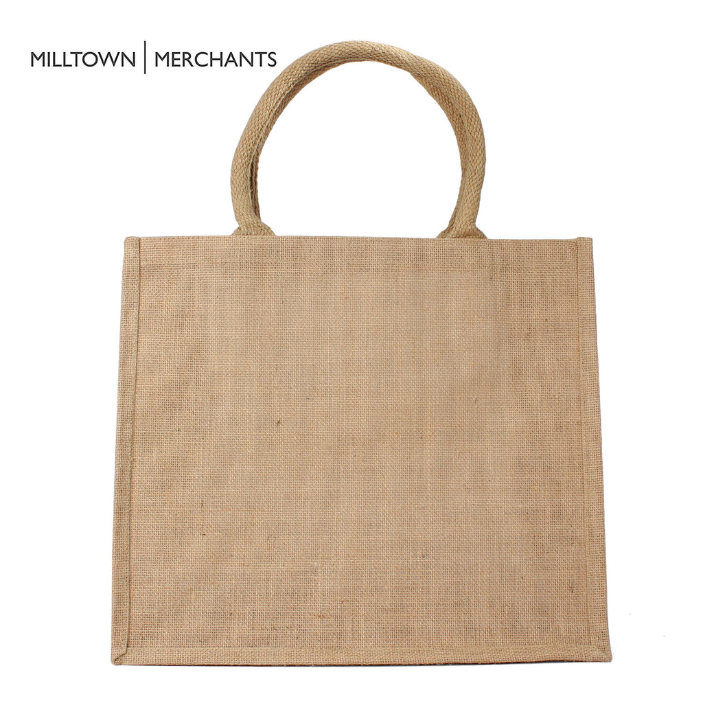 Large Burlap Tote Bag - 12-Pack