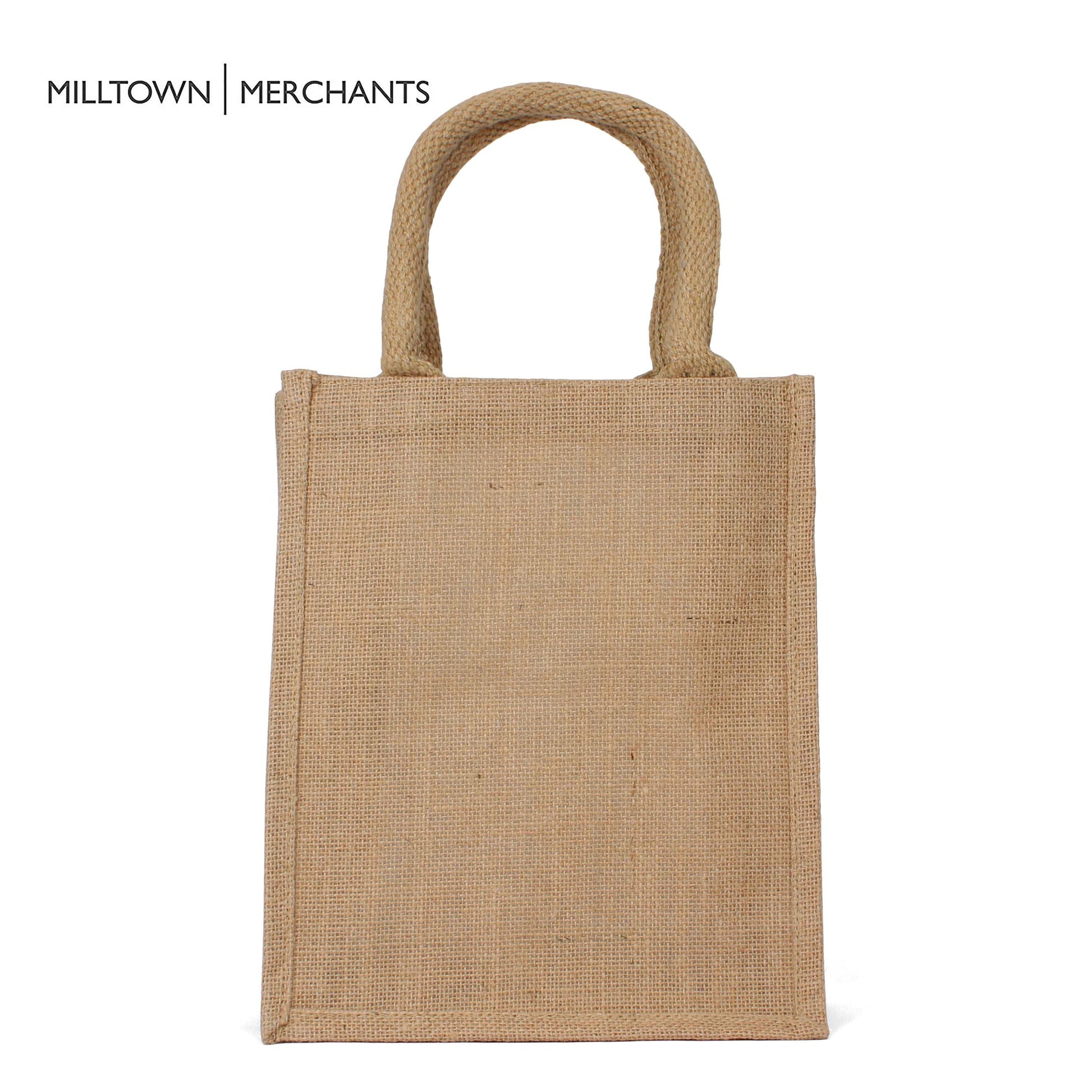 Small Burlap Tote Bag