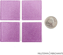 Load image into Gallery viewer, Light Purple Glitter Mosaic Tile 48 mm
