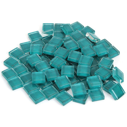 Mermaid Blue Crystal Mosaic Tile - 4/10 Inch