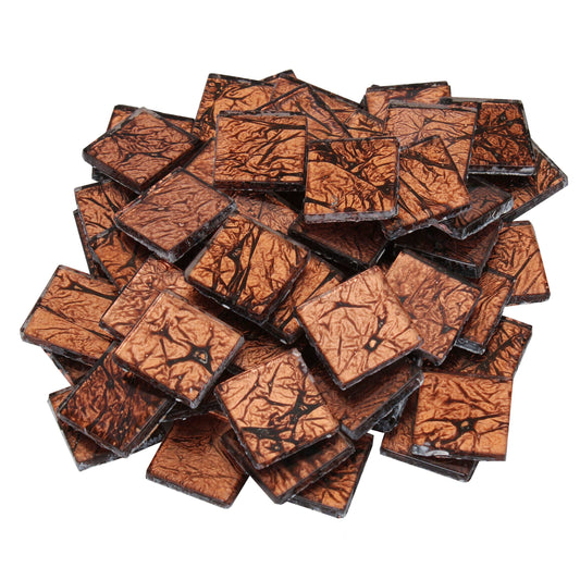 Bronze 3/4 Inch Foil Mosaic Tile