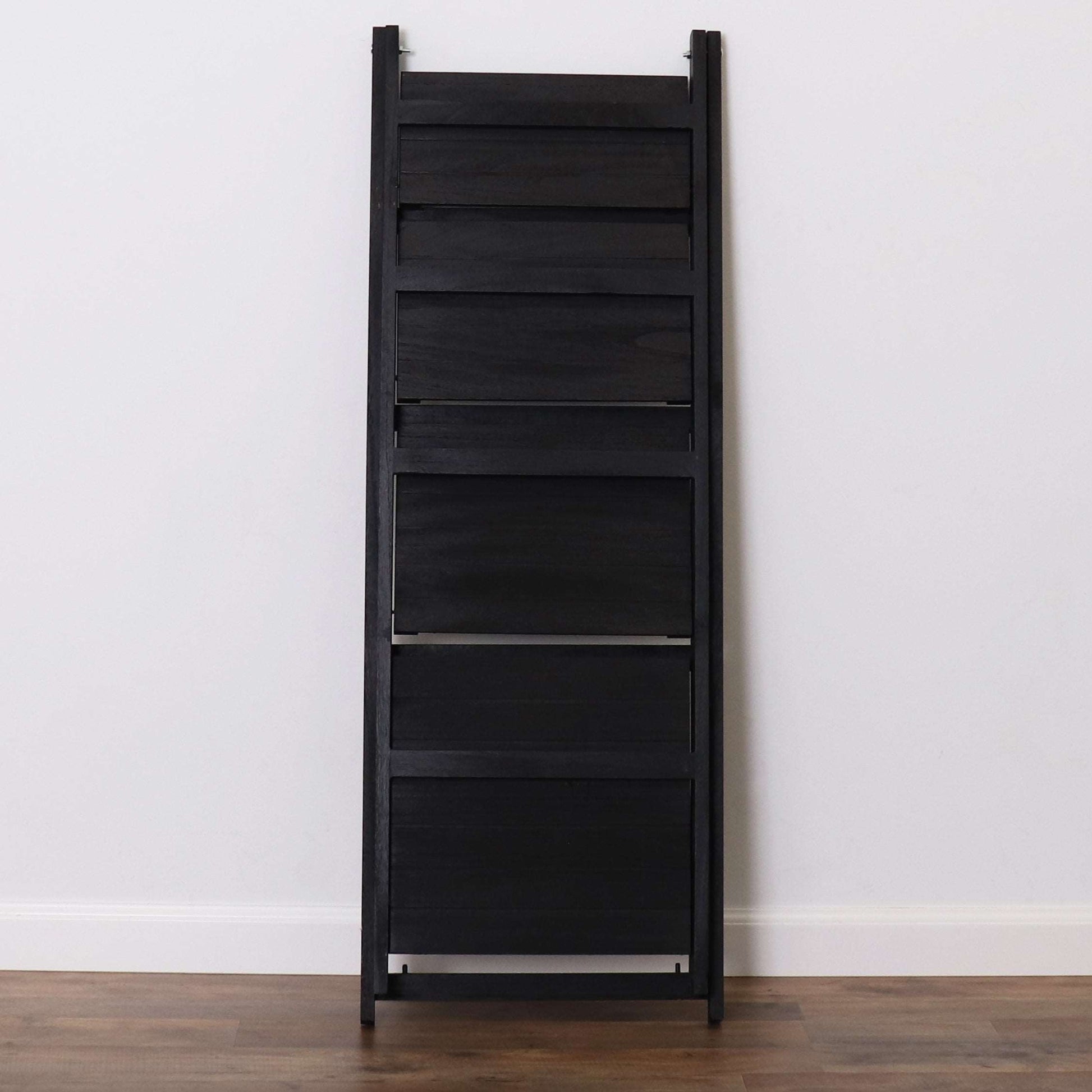 Milltown Merchants Ladder Bookshelf - Black