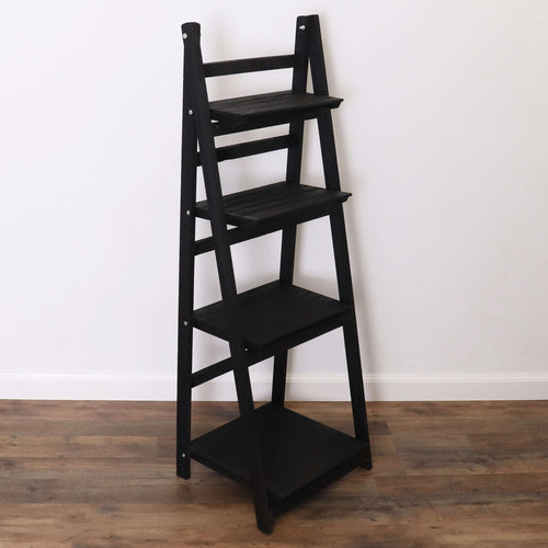 Milltown Merchants Ladder Bookshelf - Black