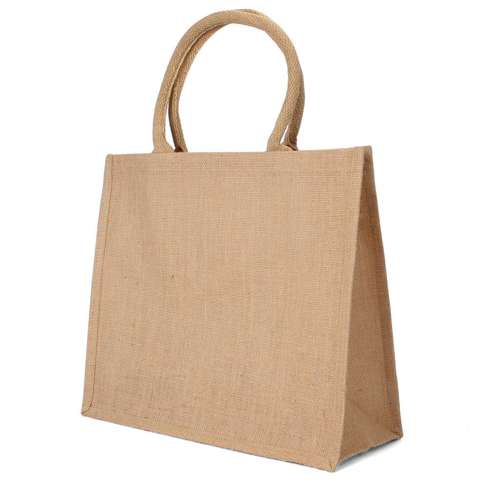 Large Burlap Tote Bag - 12-Pack
