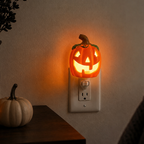 Ceramic Pumpkin Halloween Night Light