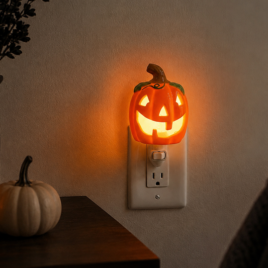 Ceramic Christmas Pumpkin Night Light
