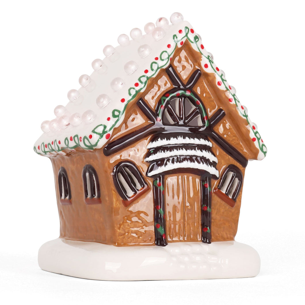 Lighted Ceramic Lighted Gingerbread House