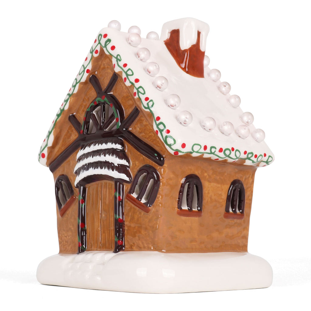 Lighted Ceramic Gingerbread House
