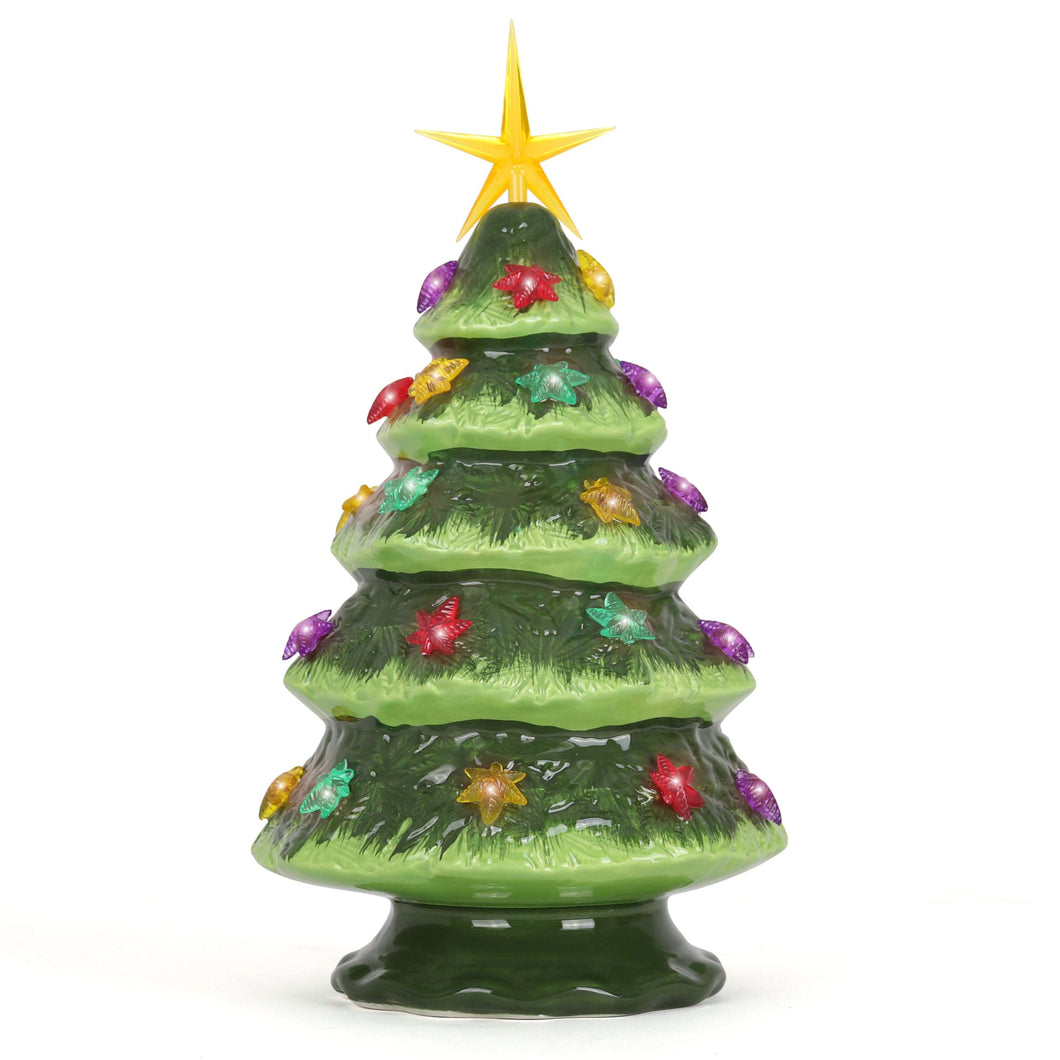 Artificial Cannabis Ceramic Christmas Tree