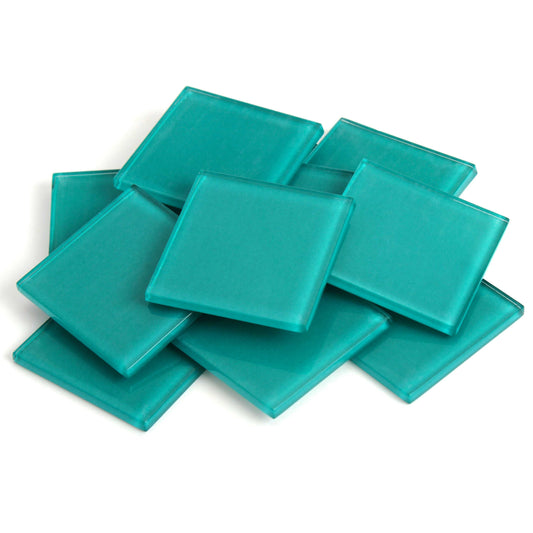 Teal Crystal Tile 48mm