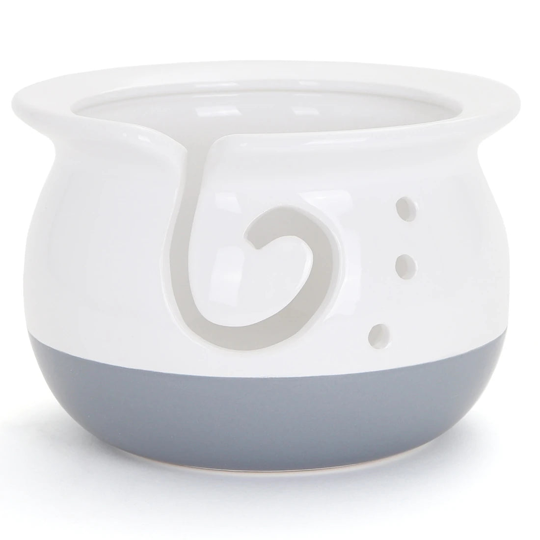 Artisan Yarn Bowl - White