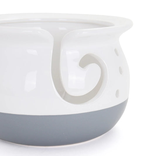 Artisan Yarn Bowl - White