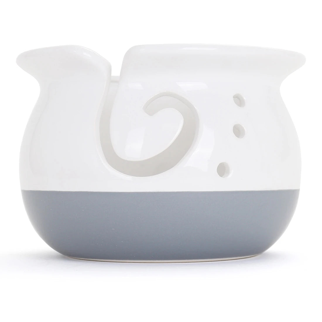 Artisan Yarn Bowl - White