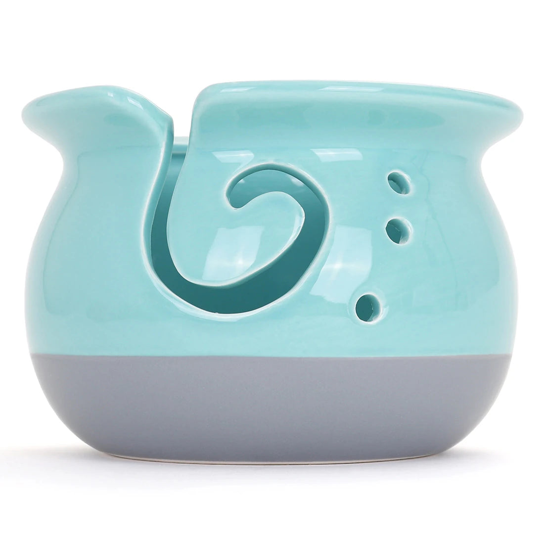 Artisan Yarn Bowl - Aqua