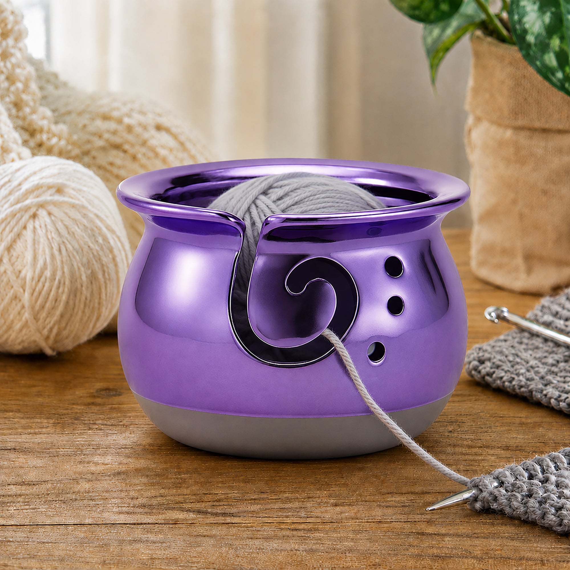 Artisan Yarn Bowl - Violet