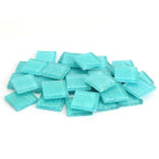 Ice Aqua Blue Glitter Tile 20 mm
