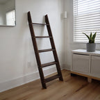 Brown Wooden Blanket Ladder