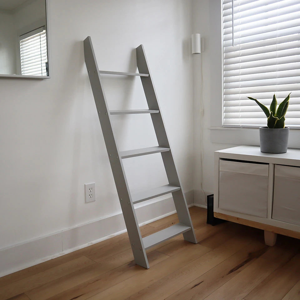 Grey Wooden Blanket Ladder
