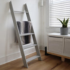 Grey Wooden Blanket Ladder