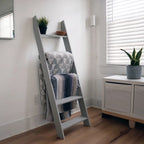 Grey Wooden Blanket Ladder