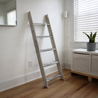 Distressed White Blanket Ladder