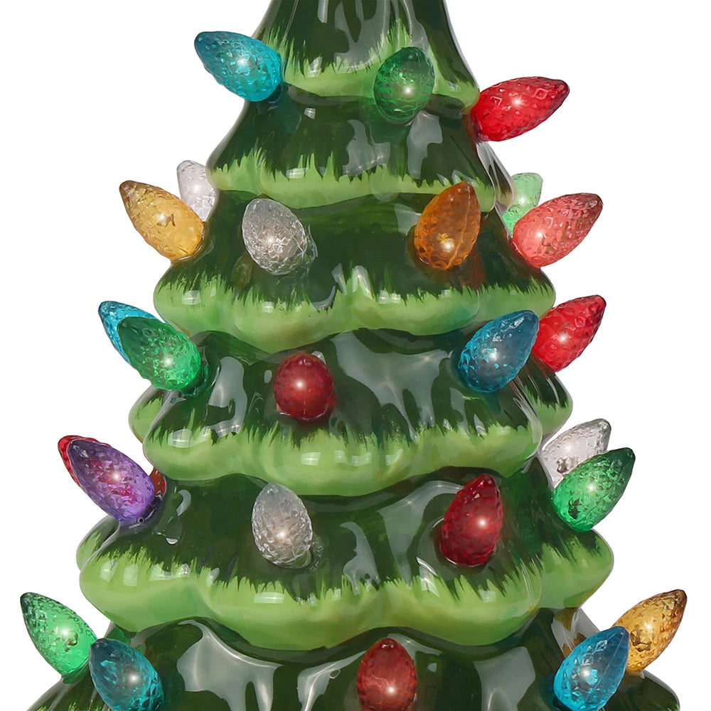 6.75" Green Ceramic Christmas Tree
