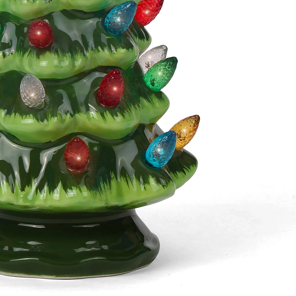 6.75" Green Ceramic Christmas Tree