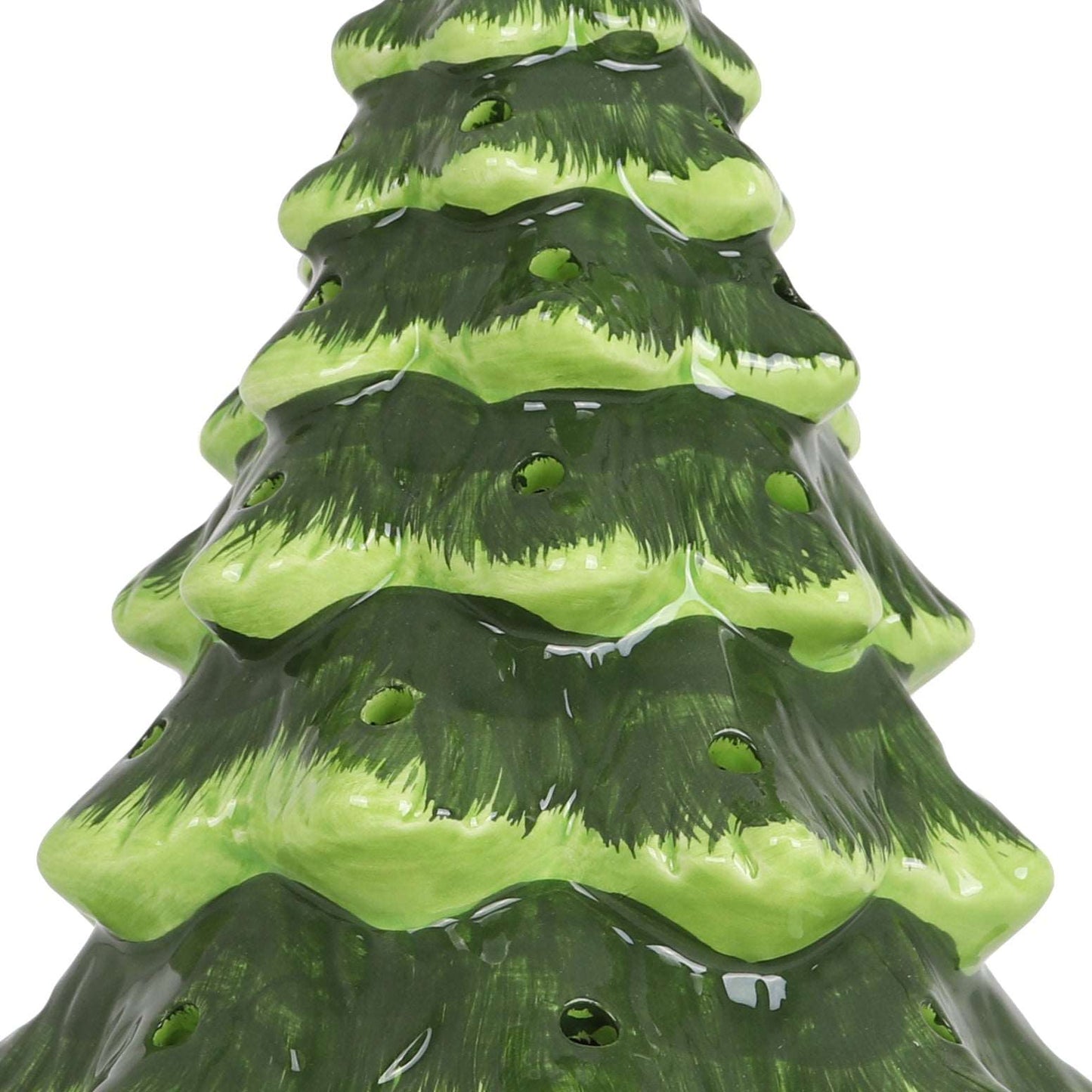 Blank Ceramic Christmas Tree - Green - Medium