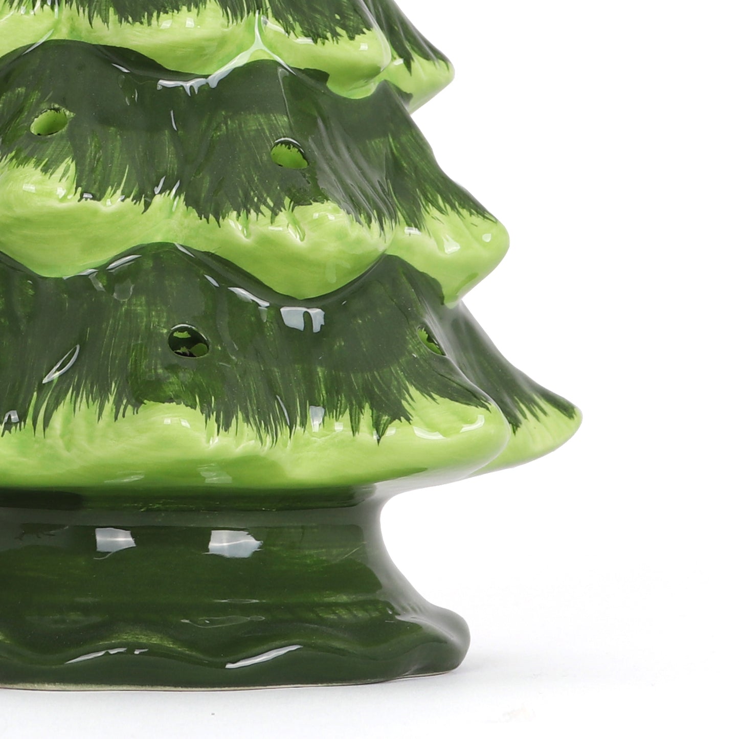 Blank Ceramic Christmas Tree - Green - Medium