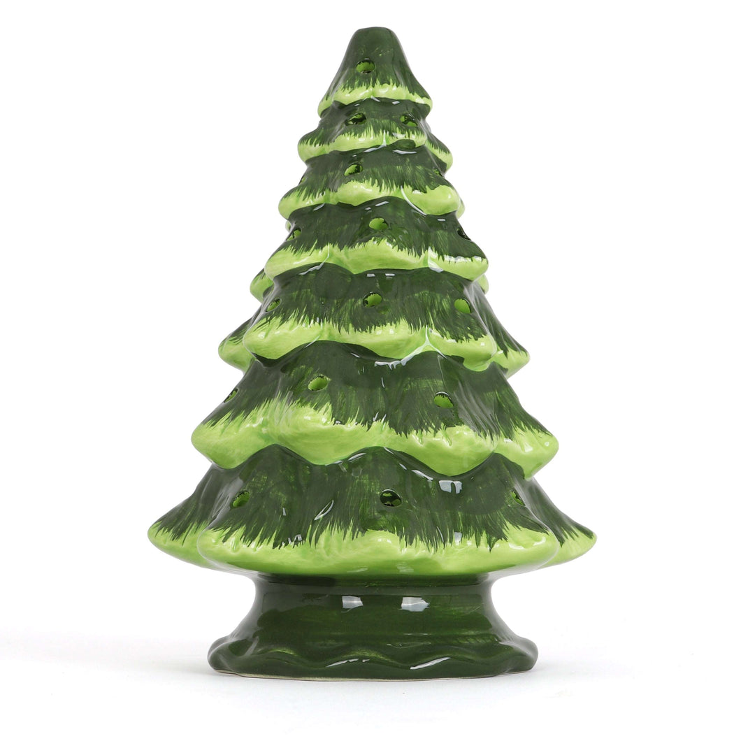 Blank Ceramic Christmas Tree - Green - Medium