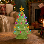 11.5" Pearl Green Ceramic Christmas Tree