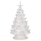 11.5" Pearl White Ceramic Christmas Tree