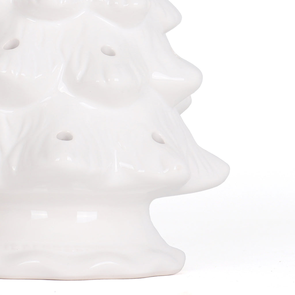 11.5" White Blank Ceramic Christmas Tree