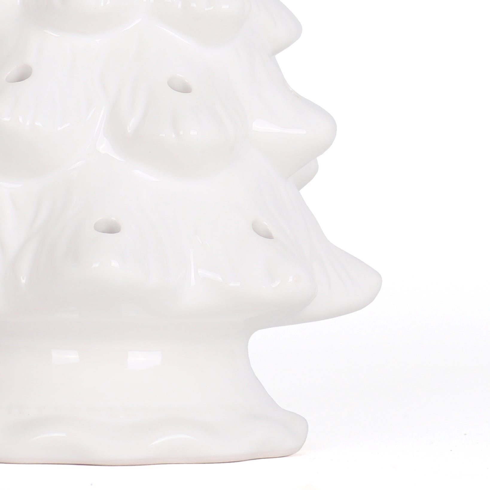Blank Ceramic Christmas Tree - White - Medium