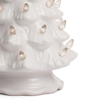 11.5" White Ceramic Christmas Tree