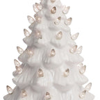 11.5" White Ceramic Christmas Tree