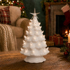 11.5" White Ceramic Christmas Tree