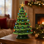 15.5" Green Ceramic Christmas Tree
