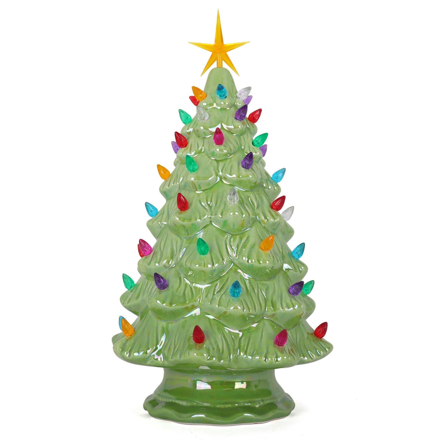 Pearl Green Ceramic Christmas Tree - Large