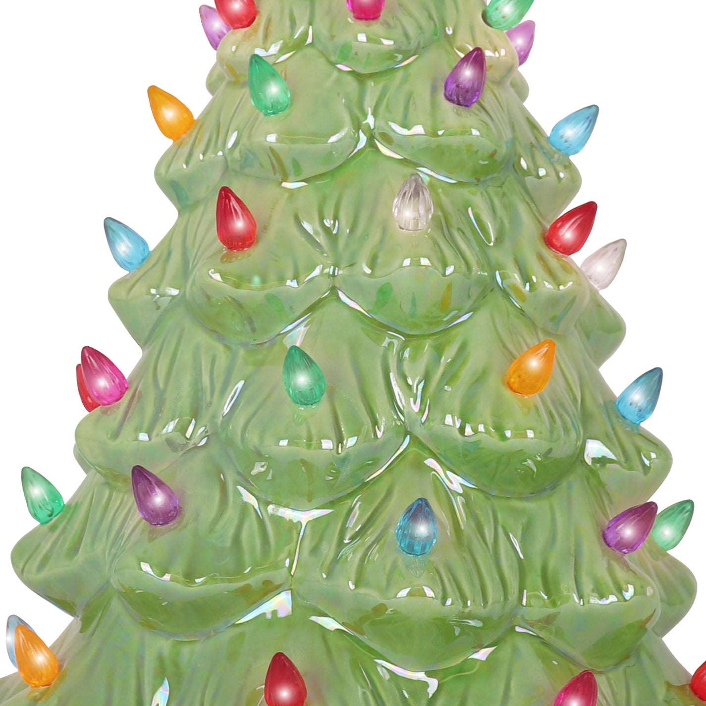 Pearl Green Ceramic Christmas Tree - Large