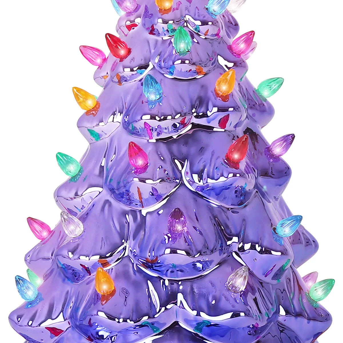 Pearl Violet Ceramic Christmas Tree - Large