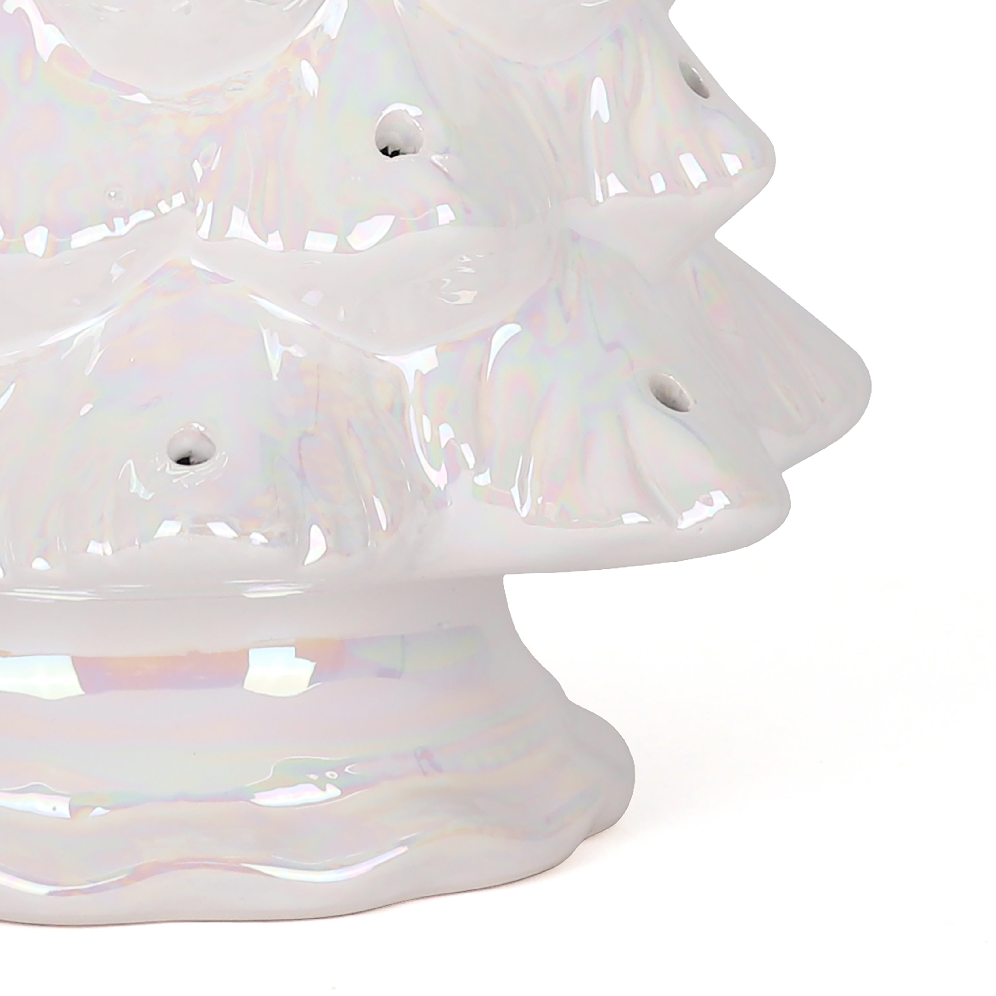 Blank Ceramic Christmas Tree - Pearl White - Large