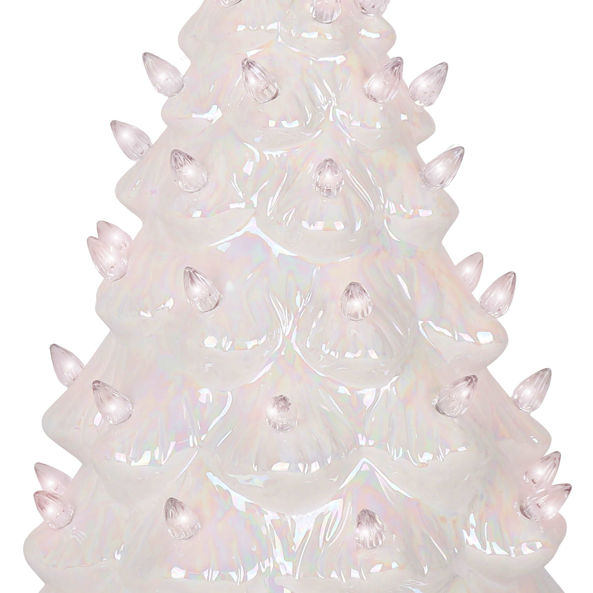 Pearl White Ceramic Christmas Tree - Large