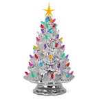 Silver Ceramic Christmas Tree - Large
