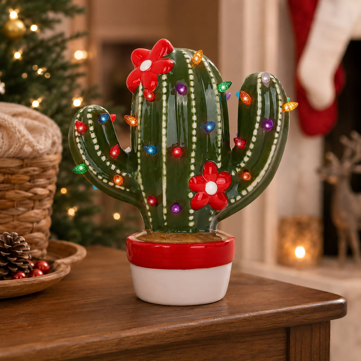 Ceramic Christmas Cactus
