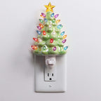 Christmas Tree Night Light - Pearl Green