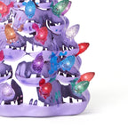 Violet Ceramic Christmas Tree Night Light